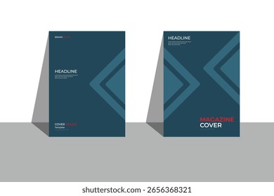 Book Cover Design Template in A4. Can be adapted to Brochure, Annual Report, Magazine, Poster, Business Presentation, Portfolio, Flyer, Banner, Website.