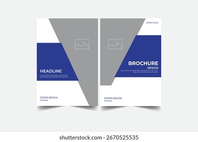 Book Cover Design Template in A4. Can be adapted to Brochure, Annual Report, Magazine, Poster, Business Presentation, Portfolio, Flyer, Banner, Website.