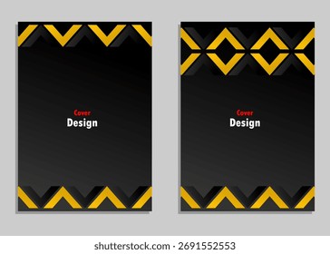 Modelo de design de capa de livro em tamanho A4. Adaptável para folhetos, relatórios anuais, revistas, cartazes, apresentações comerciais, portfólios, panfletos, banners e sites.