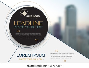 Book Cover Design Template in A4 Design. For Annual Report, Catalog or Magazine, Book or Brochure, Corporate Presentation, Portfolio, Booklet or Flyer. Presentation of the advertising business concept