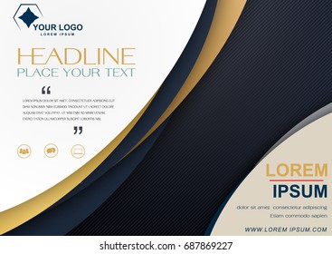 Book Cover Design Template in A4 Design. For Annual Report, Catalog or Magazine, Book or Brochure, Corporate Presentation, Portfolio, Booklet or Flyer. Presentation of the advertising business concept