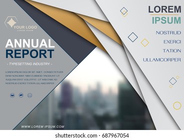 Book Cover Design Template in A4 Design. For Annual Report, Catalog or Magazine, Book or Brochure, Corporate Presentation, Portfolio, Booklet or Flyer. Presentation of the advertising business concept