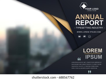 Book Cover Design Template in A4 Design. For Annual Report, Catalog or Magazine, Book or Brochure, Corporate Presentation, Portfolio, Booklet or Flyer. Presentation of the advertising business concept