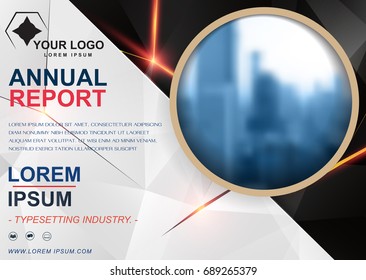 Book Cover Design Template in A4 Design. For Annual Report, Catalog or Magazine, Book or Brochure, Corporate Presentation, Portfolio, Booklet or Flyer. Presentation of the advertising business concept