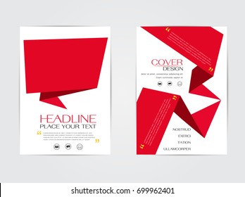 Book Cover Design Template in A4 Design. For Annual Report, Catalog or Magazine, Book or Brochure, Corporate Presentation, Portfolio, Booklet or Flyer. Presentation of the advertising business concept