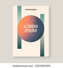 Book cover design template, abstract shapes for presentation, poster, brochure or flyer.