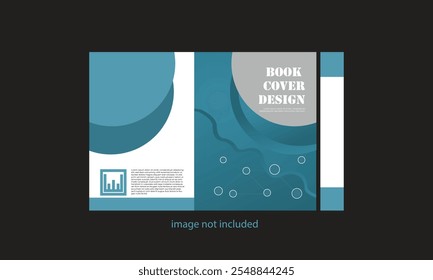 book cover design for template  with abstract vector art