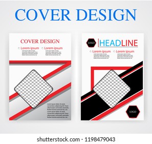 book cover design template geometry. Vector illustration. You image