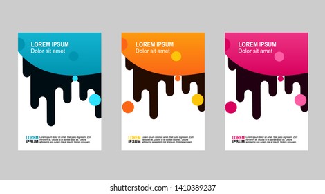 book cover design with three color choices