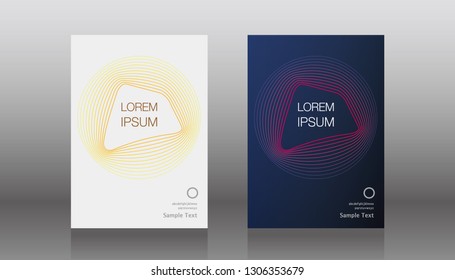 book cover design vector template in A4 size. Annual report. Abstract Brochure design. Simple pattern. Flyer promotion. Presentation cover. Vector illustration.