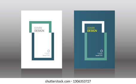 book cover design vector template in A4 size. Annual report. Abstract Brochure design. Simple pattern. Flyer promotion. Presentation cover. Vector illustration.