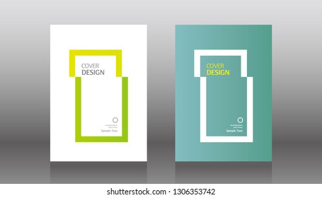 book cover design vector template in A4 size. Annual report. Abstract Brochure design. Simple pattern. Flyer promotion. Presentation cover. Vector illustration.