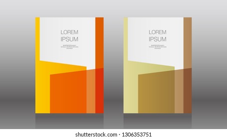 book cover design vector template in A4 size. Annual report. Abstract Brochure design. Simple pattern. Flyer promotion. Presentation cover. Vector illustration.