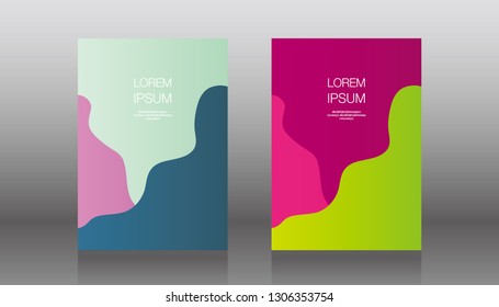 book cover design vector template in A4 size. Annual report. Abstract Brochure design. Simple pattern. Flyer promotion. Presentation cover. Vector illustration.