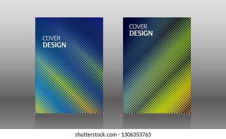 book cover design vector template in A4 size. Annual report. Abstract Brochure design. Simple pattern. Flyer promotion. Presentation cover. Vector illustration.