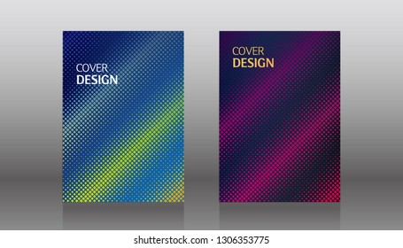 book cover design vector template in A4 size. Annual report. Abstract Brochure design. Simple pattern. Flyer promotion. Presentation cover. Vector illustration.