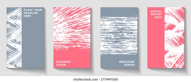 book cover design vector template in A4 size. Minimal brochure layout.  Abstract Brochure design. Simple pattern. Flyer promotion.  Presentation cover. 