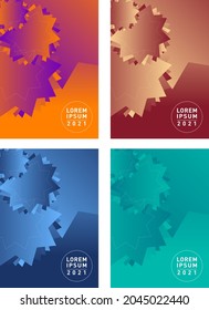 book cover design vector template in A4 size. Annual report. Abstract Brochure design. Simple pattern. Flyer promotion. Presentation cover