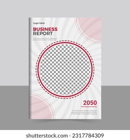 Book cover design vector template in A4 size. Annual report. Abstract Brochure design. Presentation for book cover. Vector illustration.
