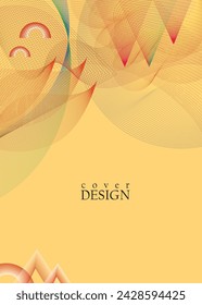 book cover design vector template. Annual report. Abstract Brochure design. Simple pattern. Flyer promotion. Presentation cover. Vector illustration.