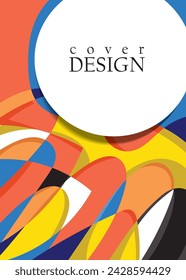 book cover design vector template. Annual report. Abstract Brochure design. Simple pattern. Flyer promotion. Presentation cover. Vector illustration.