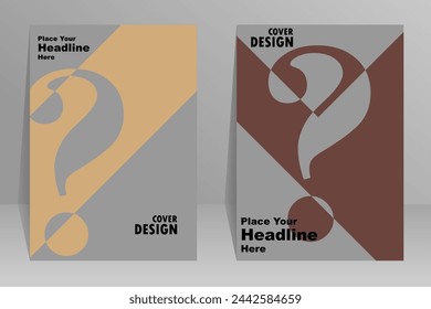 Book cover design, vector template brochure, flyer, magazine,presentation