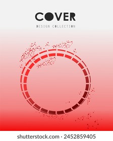 book cover design vector template in A4 size. Annual report. Abstract Brochure design. Simple pattern. Flyer promotion. Presentation cover. Vector illustration. 