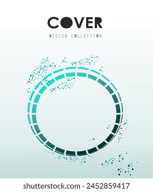 book cover design vector template in A4 size. Annual report. Abstract Brochure design. Simple pattern. Flyer promotion. Presentation cover. Vector illustration. 
