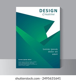 Book cover design vector template in A4 size. Abstract Brochure design. Flyer, Annual report, promotion. Presentation cover. Vector