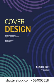 book cover design. Vector template