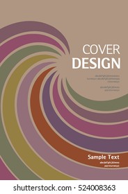 book cover design. Vector template
