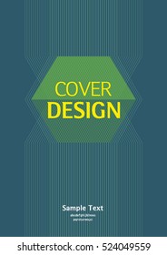 book cover design. Vector template 