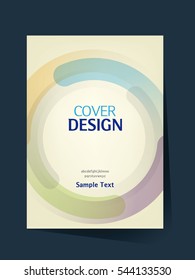book cover design vector template in A4 size. Annual report. Abstract Brochure design. Simple pattern. Flyer promotion. Presentation cover. Vector illustration.