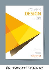 book cover design vector template in A4 size. Annual report. Abstract Brochure design. Simple pattern. Flyer promotion. Presentation cover. Vector illustration.