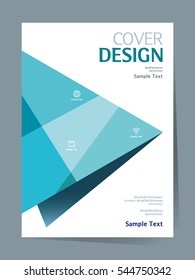 book cover design vector template in A4 size. Annual report. Abstract Brochure design. Simple pattern. Flyer promotion. Presentation cover. Vector illustration.