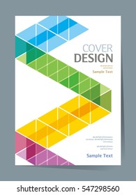 book cover design vector template in A4 size. Annual report. Abstract Brochure design. Simple pattern. Flyer promotion. Presentation cover. Vector illustration.