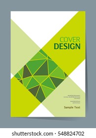 book cover design vector template in A4 size. Annual report. Abstract Brochure design. Simple pattern. Flyer promotion. Presentation cover. Vector illustration.