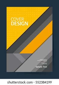 book cover design vector template in A4 size. Annual report. Abstract Brochure design. Simple pattern. Flyer promotion. Presentation cover. Vector illustration.