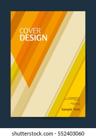 book cover design vector template in A4 size. Annual report. Abstract Brochure design. Simple pattern. Flyer promotion. Presentation cover. Vector illustration.