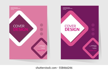 book cover design vector template in A4 size. Annual report. Abstract Brochure design. Simple pattern. Flyer promotion. Presentation cover. Vector illustration.