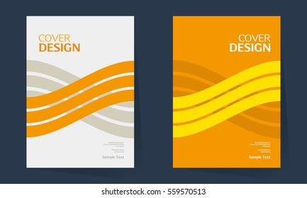 book cover design vector template in A4 size. Annual report. Abstract Brochure design. Simple pattern. Flyer promotion. Presentation cover. Vector illustration.