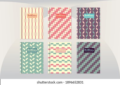 Book Cover, Diary, School, Notebook design, pattern, seamless, printable, scalable, Memphis, pastel, abstract, vector template, pattern group, custom, Abstract pattern design , mate, Retro, Vintage