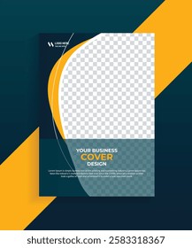 Book cover or education flyer template design