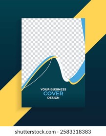 Book cover or education flyer template design