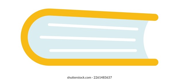 Book cover flat icon Reading at library. Vector illustration