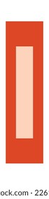 Book cover flat icon Reading at library. Vector illustration