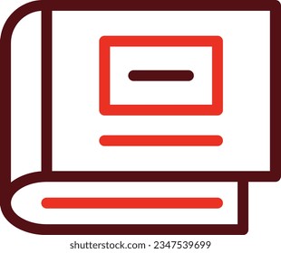 Book Cover Glyph Two Color Icon For Personal And Commercial Use.
