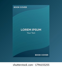 Book Cover Green Gradation Background Thin Stock Vector (Royalty Free ...