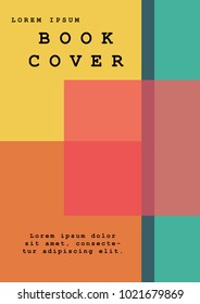 Book Cover Made Colorful Squares Vector Stock Vector (Royalty Free ...