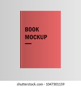 book cover mockup vector design